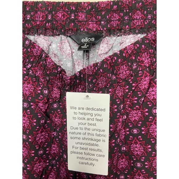 NWOT Ellos Pull-On Elastic Waist Rayon Pants Size 12 - Picture 7 of 8